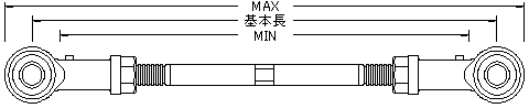 基本長とは中立状態の長さ。調整範囲はこれより±11mmです。